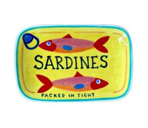 Frisco Color Me Mine Sardines Appetizer Plate