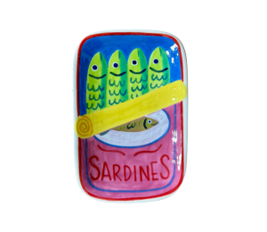 Frisco Color Me Mine Open Sardines App Plate